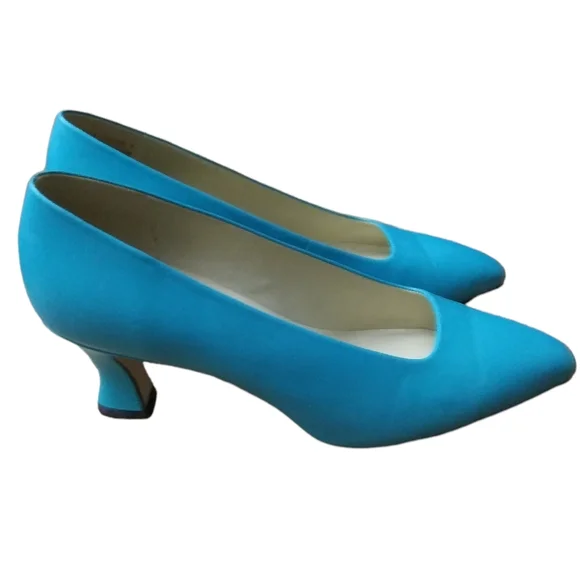 Nine West | Shoes | Nine West Turquoise Blue Leather Pumps Womens Size 8 M  Brazil Not Returns | Poshmark